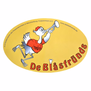 Tröti Aufkleber oval